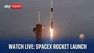 SpaceX rocket launch to the moon  15 February 2024 [upl. by Latonia562]