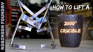 Making Crucible Lifting Tongs for lifting 2000° crucibles of molten metal [upl. by Valerye]