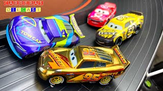 PIXAR CARS DORADO RAYO MCQUEEM SUPER TRACK [upl. by Brouwer806]