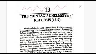 The Montagu–Chelmsford Reforms and dyarchy system [upl. by Lonna]