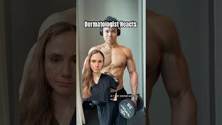 Dermatologist Reacts To Bodybuilders Acne Advice dermatologist [upl. by Oflodur]