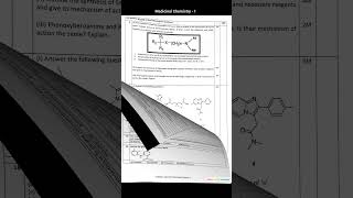 Medicinal Chemistry 1 4th Semester question paper 2021  2nd year B pharmacy Mumbai University [upl. by Ernald]