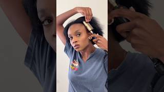 1ST TIME SILK PRESS AT HOME hairstyles naturalhairstyles [upl. by Adnaluy]