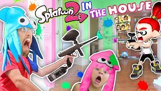 SPLATOON 2 in the HOUSE Paintballs EVERYWHERE FGTEEV Mom vs Dad vs Chase [upl. by Vivi816]