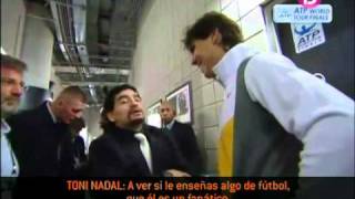 Rafa Nadal y Diego Armando Maradona [upl. by Winnifred]