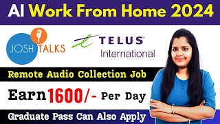 Hindi Transcriptionist Job  Remote Audio Collection Job At Home  Work From Home Job 2024 [upl. by Erskine]