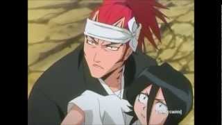 Ichigo throws Rukia down to Renji Dubbed in English [upl. by Notniv]