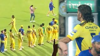 Ms Dhoni did not shake hands with RCB players after CSK did not Qualify for Playoffs [upl. by Hodgson]