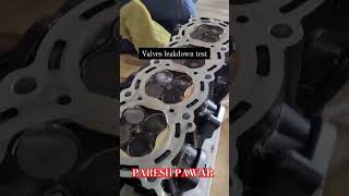 Valve leak down test valves automobile pareshpawar ytshorts shorts [upl. by Anirret]