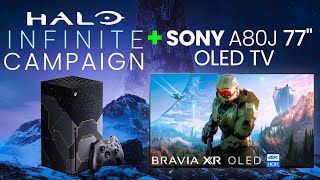 Halo Infinite HDR Gaming on Sony OLED TV  Xbox Series X [upl. by Jochbed717]