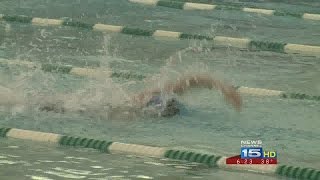 Girls Swimming Sectionals at South Side on 2616 [upl. by Harbison796]