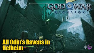 God of War Ragnarok  All Odins Ravens in Helheim Helgrind [upl. by Ehrman]