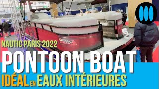 Nautic Paris 2022  cest quoi un PONTOON Boat [upl. by Alabaster491]