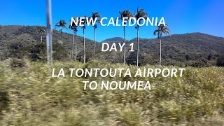 La Tontouta Airport to Noumea drive New Caledonia Day 1 [upl. by Purvis]