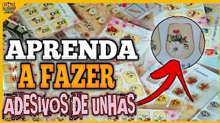 APRENDA A FAZER ADESIVOS DE UNHAS E GERAR UMA RENDA EXTRA [upl. by Akimal670]