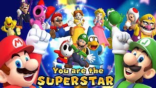 Mario Party 9 All Characters Superstar Animations [upl. by Bronny631]