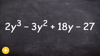 The easy way to factor a polynomial with four terms grouping [upl. by Euqinotna]