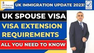 UK Spouse Visa Extension Requirements  UK Immigration UPDATE 2023  All you need to know  FAQs [upl. by Muslim231]