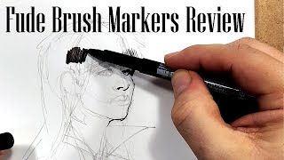 Fude Brush Markers Review [upl. by Nosrac]