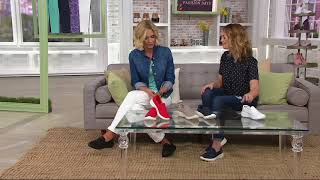 Skechers Go Walk Joy Canvas SlipOn Shoes  Shine on QVC [upl. by Lecia669]