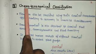 Chemotaxonomical Classification  CH2  Pharamacognosy dpharma pharmacognosy pharmacybhai [upl. by Sera91]