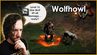 Wolfhowl Dire Wolf damage is LOW  D2R summon test [upl. by Shotton]