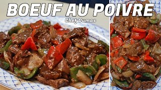 BOEUF AU POIVRE NOIR  Une recette asiatique facile et savoureuse prête en moins de 30 minutes [upl. by Enniroc]