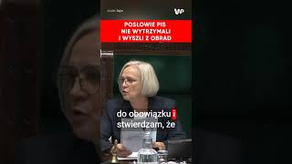 Kowalski rozsierdzony Nagle wstał Posłowie PiS zaczęli wychodzić z obrad [upl. by Aidnac]