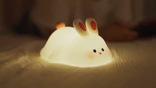 【Official HD Video】Rabbit Night Light Silicone Night Lamp [upl. by Curtis]