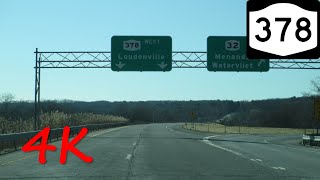 ⁴ᴷ NY Route 378 westbound 4K VIDEO [upl. by Amaty986]