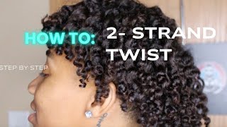 How to do PERFECT two strand TWIST OUT  TRVLLOFFICIAL [upl. by Deehsar733]