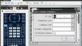 How to Use TInspire to Calculate Mean Standard Deviation etc [upl. by Lachus]