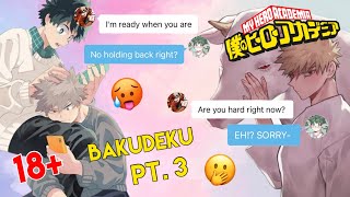 DEKU STAYING AT BAKUGOS PT3 🧡💚 BakuDeku DekuBaku 👀  MHA Texting Story [upl. by Hen484]