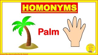 Homonyms Homonyms Words Homonyms In English GrammarS2LEARN [upl. by Emmie]