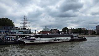 Typhoon Clipper  Thames Uber Boats London 140824 [upl. by Bradski461]