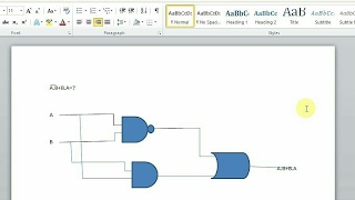 Draw logic gate with Microsoft Word [upl. by Eadith]