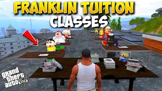 GTA 5  Franklin and Shinchan Open Tuition Classes Malayalam [upl. by Naval]