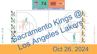 NBA 202425 Sacramento Kings vs Los Angeles Lakers  Oct 26 2024 [upl. by Ysdnyl]