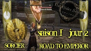 TESO  campagne pvp sorcier  saison 1 jour 2  toujours 18eme [upl. by Marlette327]