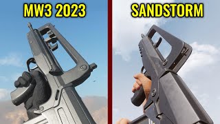 COD MW3 2023 vs Insurgency Sandstorm  Weapons Comparison [upl. by Wexler]