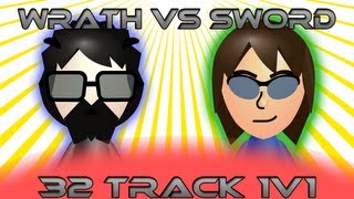 MKWii 32 Track 1v1 vs Sword  Montage [upl. by Milty]