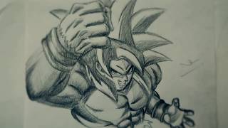 Học vẽ Son Goku ssj4 DRAWING GOKU SSJ4 WITH CHEAPEST PENCIL [upl. by Ehud]