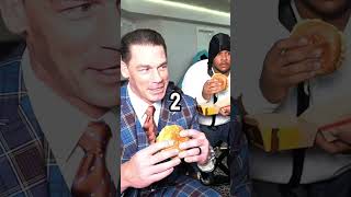 Kai Cenat JOHN CENA TRIES CHICKEN BIG MAC 🤔😂 [upl. by Leivad]