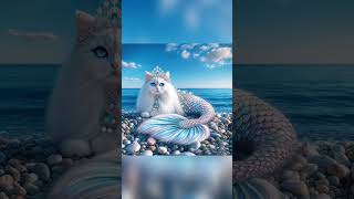 Cat in Sea Maiden beautifull 4k story ❤️❤️❤️cat trending edit baby [upl. by Garv]