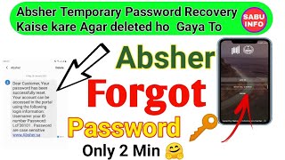 How To Recovery Absher Temporary Password 🔥🔥 Absher Forgot Password 🔥🔥  Absher Change Password [upl. by Anahoj57]