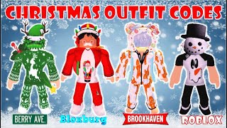 CHRISTMASWINTER OUTFIT CODES FOR BOYS  Brookhaven Bloxburg Berry Avenue  ROBLOX [upl. by Anikehs]