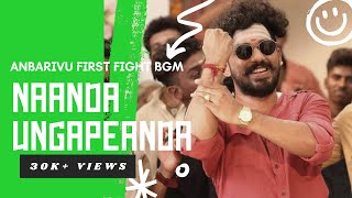 Nanda Ungappenda  Anbarivu opening fight scene BGM  anbarivu hiphoptamizha [upl. by Waylin]