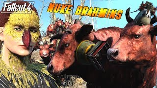 Fallout 4 Mods  Nuke Brahmins and Bird People [upl. by Enaud]