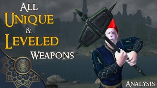 Oblivion ALL Unique amp Leveled Weapons EXPLAINED [upl. by Aile772]