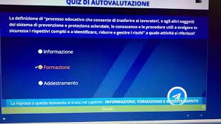 Alternanza Scuola Lavoro Quiz di autovalutazione modulo 4 [upl. by Eimac]